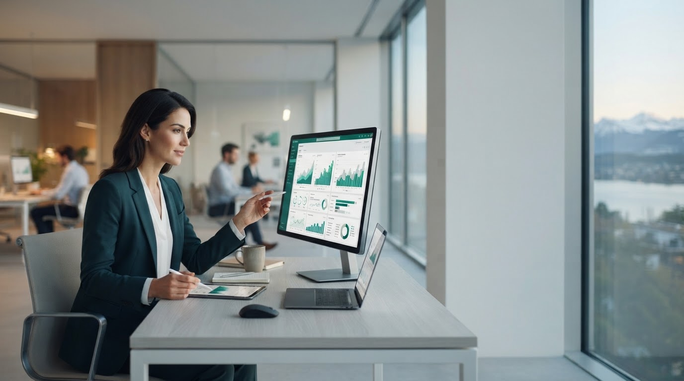 BlpenWertAI Dashboard-Ansicht einer Echtzeit-Marktanalyse für Daytrader